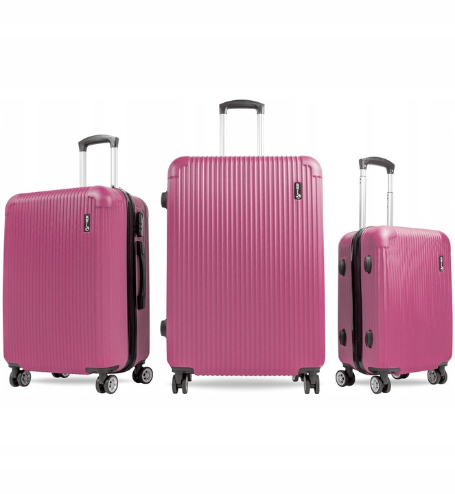 Aga Travel Sada cestovních kufrů MR4652 Růžová