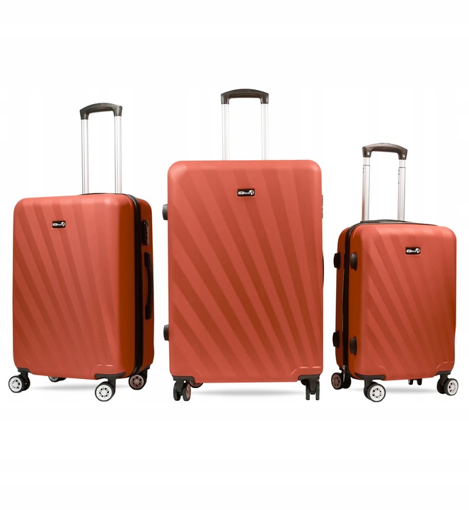 Aga Travel Sada cestovních kufrů MR4653 Červená