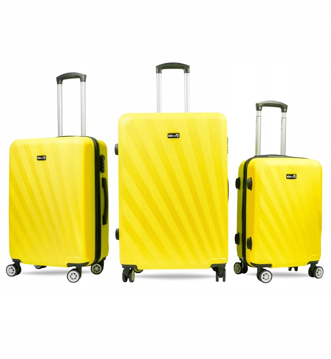 Aga Travel Sada cestovních kufrů MR4653 Žlutá