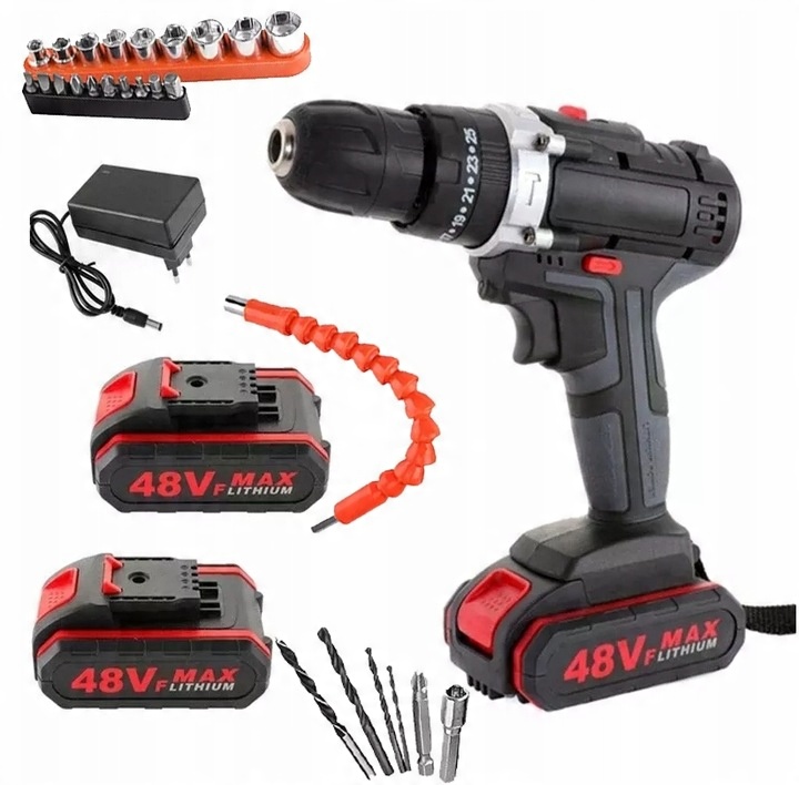AKU ŠROUBOVÁK ELEKTRICKÝ AKUMULÁTOROVÝ 2xAKU 20V 80W LEVNĚ