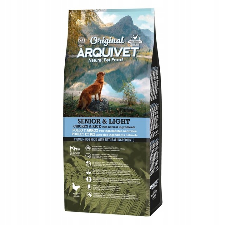 Arquivet Original Senior & Light kuře s rýží 12 kg