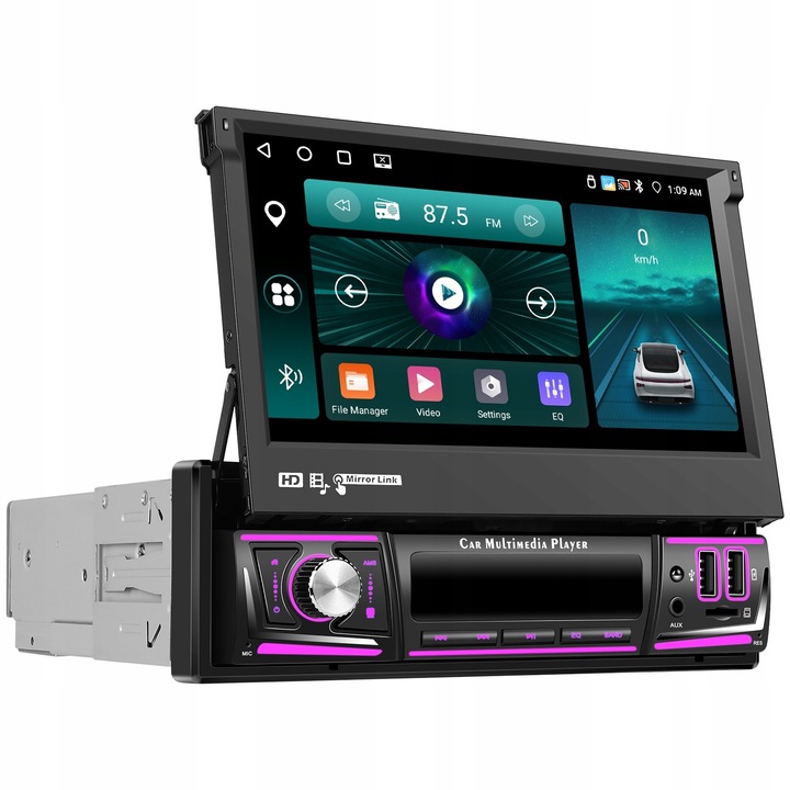 Automobilové rádio ALLNOEL A61781 1-DIN