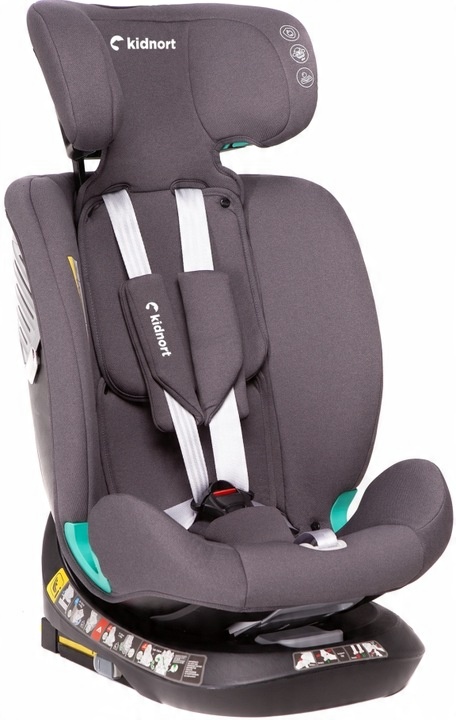 Autosedačka Kidnort Radjur Top Tether šedá