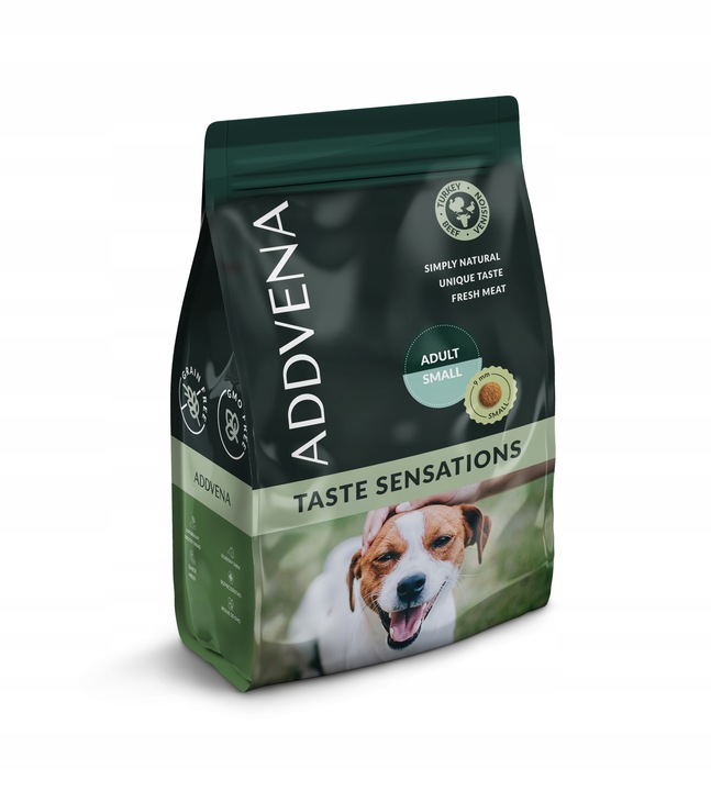 ADDVENA TASTE SENSATION Adult S 2,5kg krmivo pro malé psy BEZ OBILOVIN