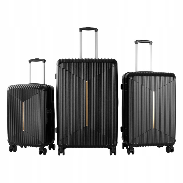 Aga Travel Sada cestovních kufrů MR4666 Černá SLEVA