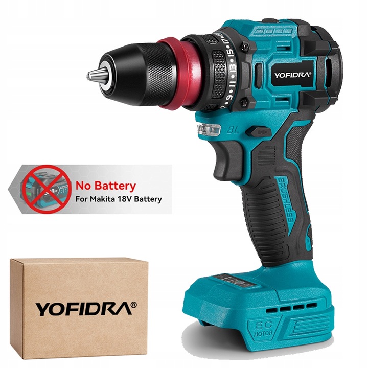 Aku Šroubovák Kladivo Bezšňůrový Rázový Utahovák pro Baterie Makit-a 18V