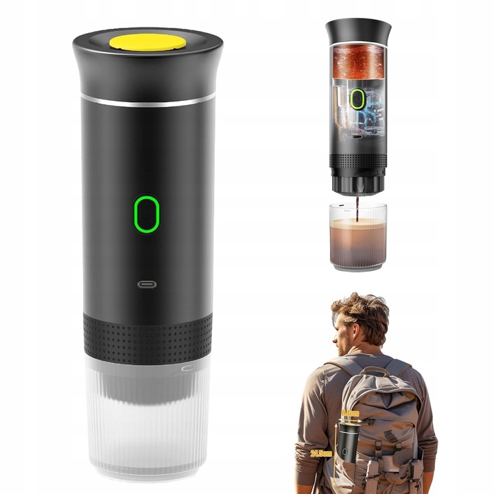 AUTOMATICKÝ KÁVOVAR S RYCHLÝM NAHŘÁTÍM A USB NABÍJENÍM