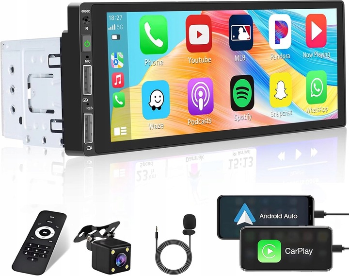 Autorádio 6886C A3447 2GB/64GB 6.86"" ANDROID 13 1-DIN