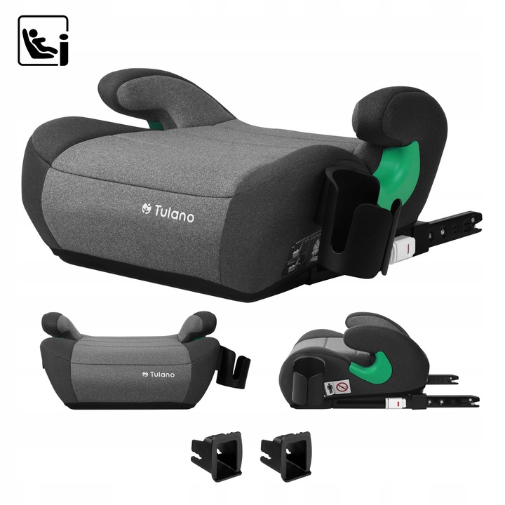 Autosedačka 15-36 kg ISOFIX TULANO šedá podsedák 150 cm AKCE