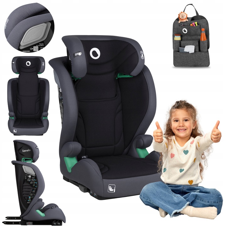 Autosedačka isofix 100-150 cm 15-36 kg cestovní organizér Lionelo Igo