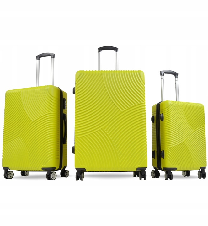 Aga Travel Sada cestovních kufrů MR4654 Žlutá