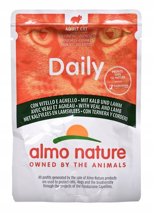 ALMO NATURE Daily Menu Telecí s jehněčím masem 70 g