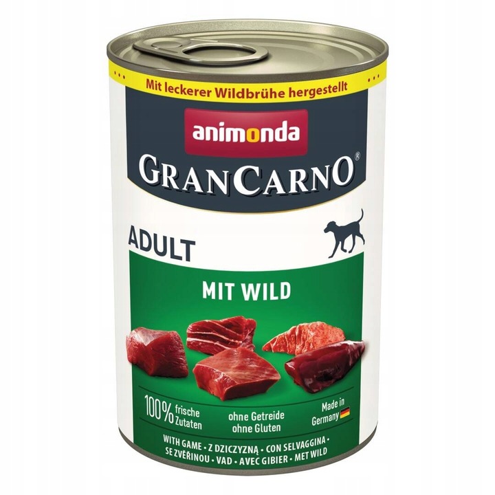 Animonda GranCarno Adult 400 g Vlhké Krmivo pro psa se zvěřinou AKCE