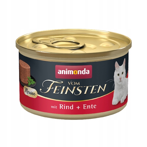 Animonda KOČKA vom Feinsten Mus konzerva 85 g – Hovězí + Kachna