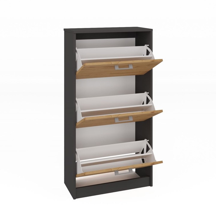 antracit /dubová Botník Artisan, moderní a funkční