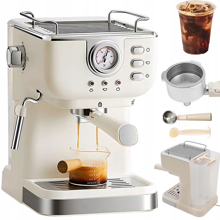 Automatický automatický kávovar allba CM3120 850 W béžový/hnědý