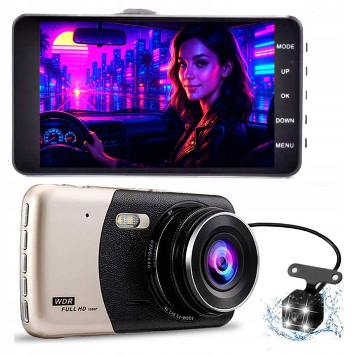 AUTOMOBILOVÁ KAMERA VIDEOREKORDÉR JÍZDY COUVACÍ KAMERA FULL HD 2025 LEVNĚ