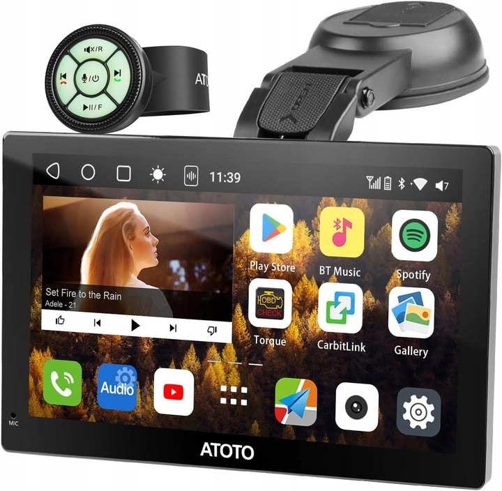 Autorádio 7" 2+32G Carplay Bluetooth GPS WiFi 1-DIN couvací kamera