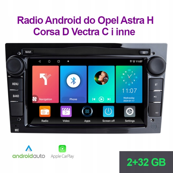 Autorádio Revelti OPEL Astra H Corsa D i / Android Auto Carplay