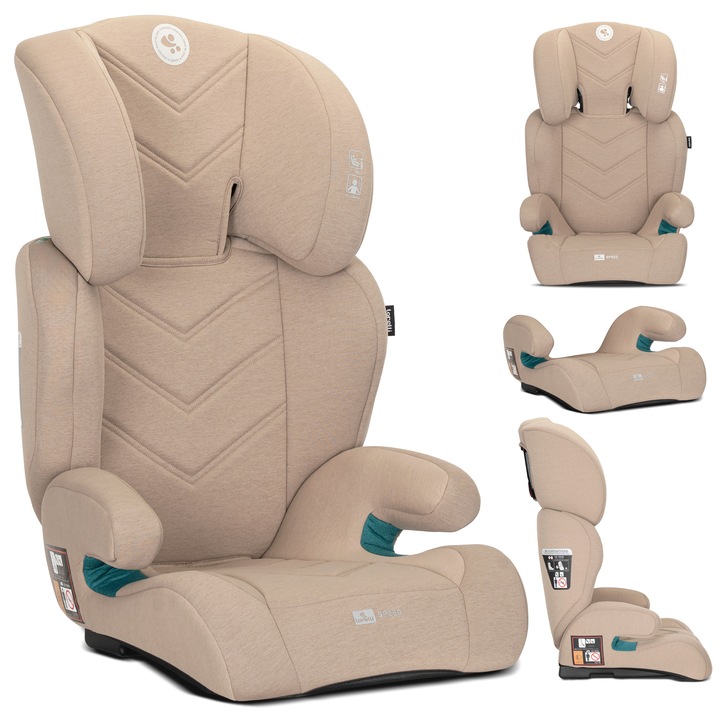 Autosedačka 100-150 cm ISIZE Lorelli Speed béžová + poddupník