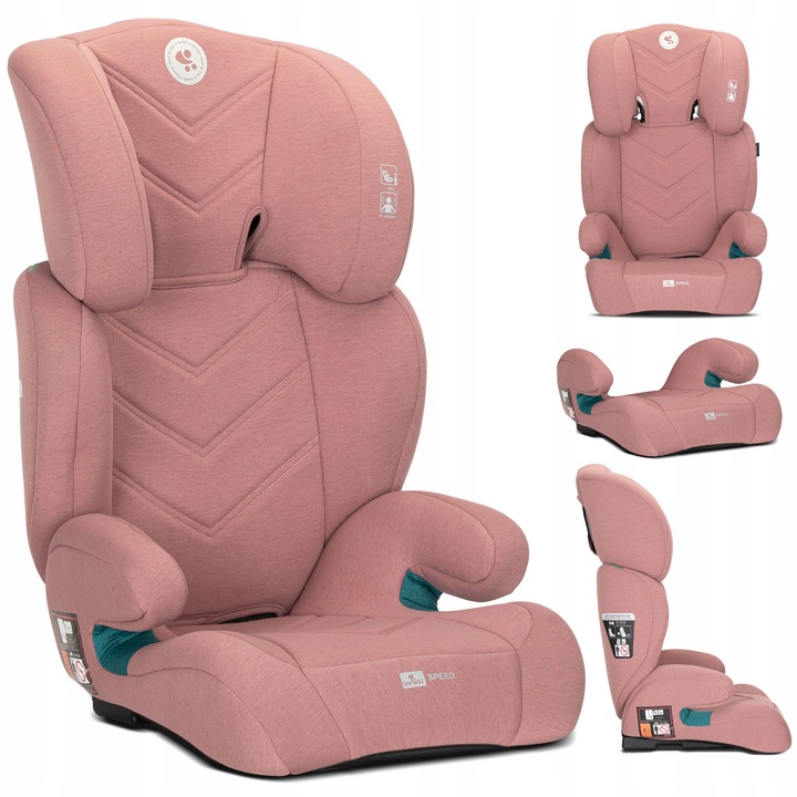 Autosedačka 100-150 cm ISIZE Lorelli Speed růžová + poddupník nejlevnější