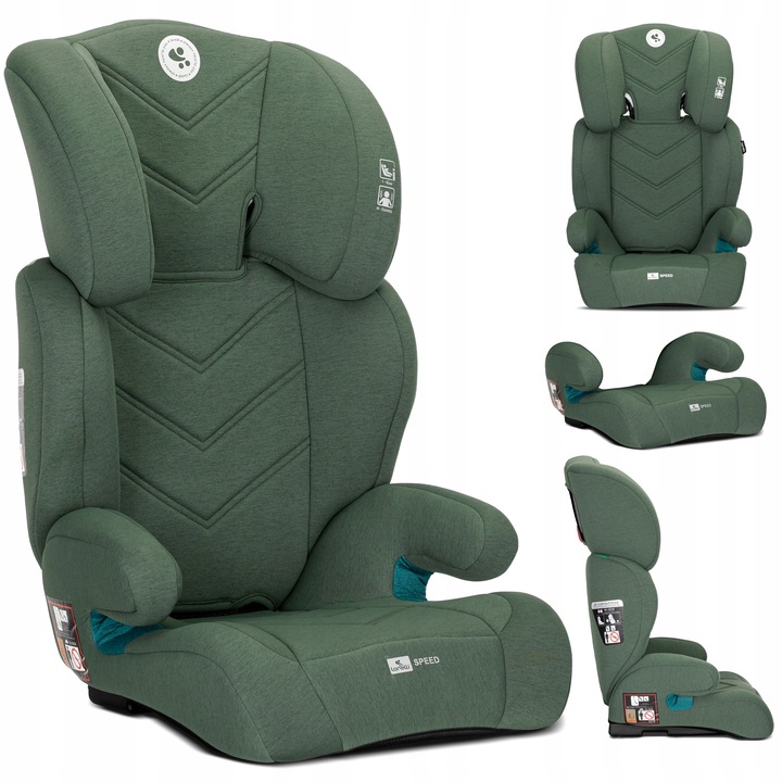 Autosedačka 100-150 cm ISIZE Lorelli Speed zelená + poddupník