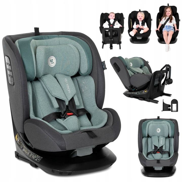 Autosedačka ISOFIX 40-150 cm OTOČNÁ 360° Lorelli Monza zelená