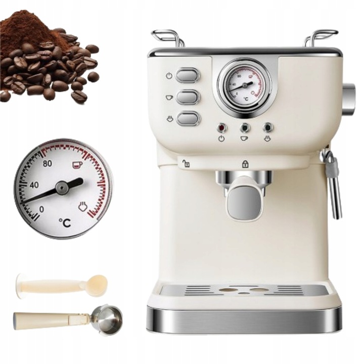 Automatický automatický kávovar Bedee dfghjnmhklpovxcvb 1050 W béžový/hnědý