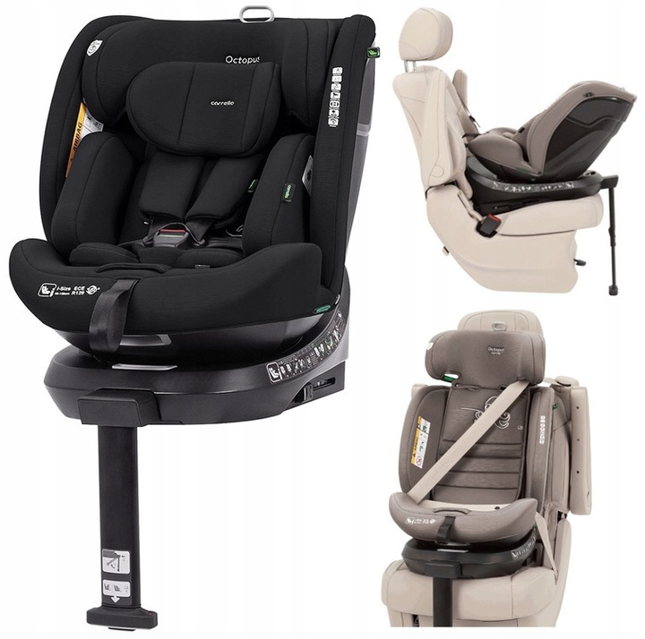 AUTOSEDAČKA CARRELLO OCTOPUS I-SIZE 40-150 cm 360° Midnight Black