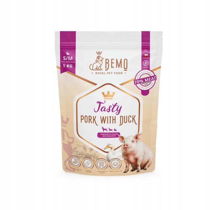 BEMO – Tasty – Vepřové s kachnou – S/M – 1 kg