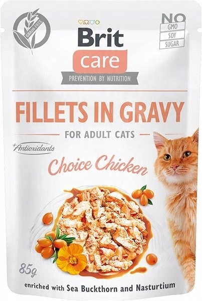 BRIT Care Fillets in gravy 24 x 85 g Kuře v omáčce