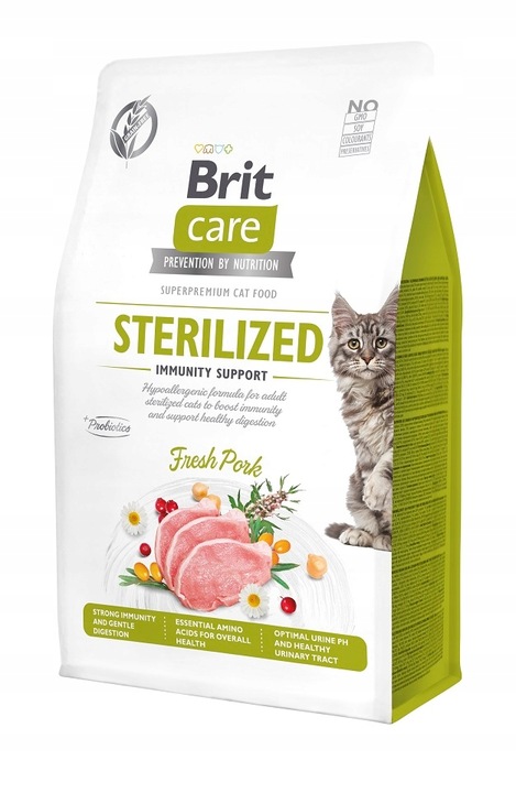 BRIT CARE Grain-Free Sterilized Immunity hypoalergenní pro kočky 0.4 kg