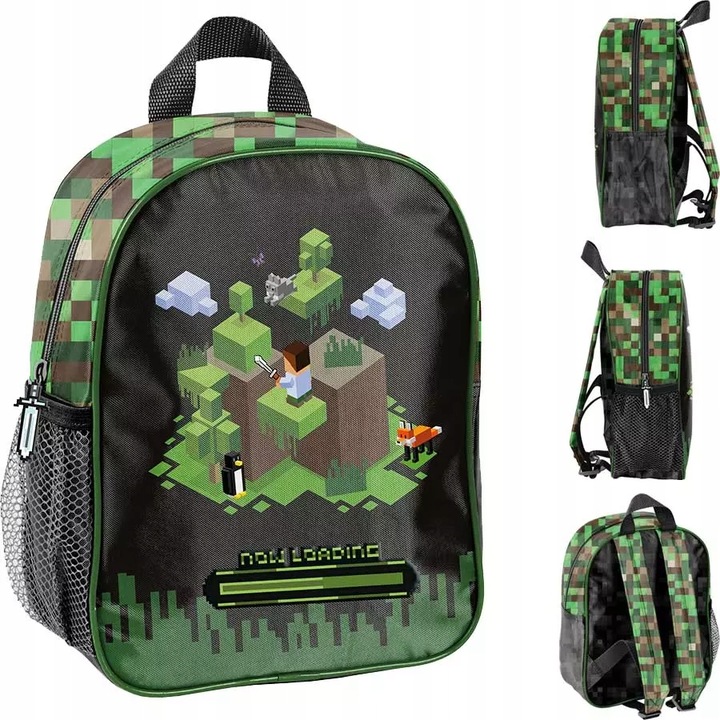 BATOH VÝLETNÍ BATOH PRO PŘEDŠKOLÁKA CHLAPCE PIXEL PIXELY HRA