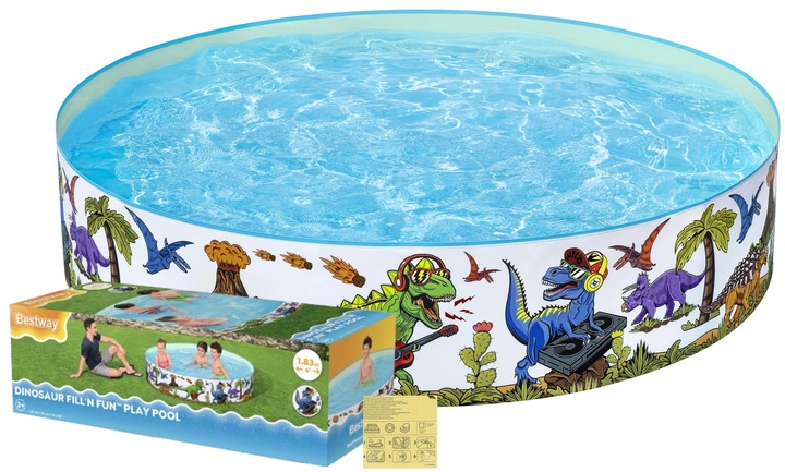 BAZÉN DĚTSKÁ BROUZDALIŠTĚ DINOSAUŘI 183 cm BESTWAY 55022
