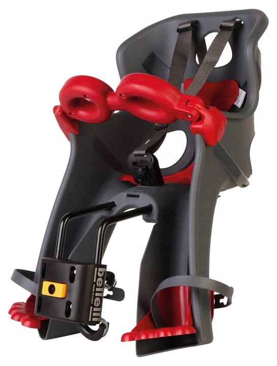 BELLELLI FRECCIA Dětská sedačka na kolo B-FIX, šedá