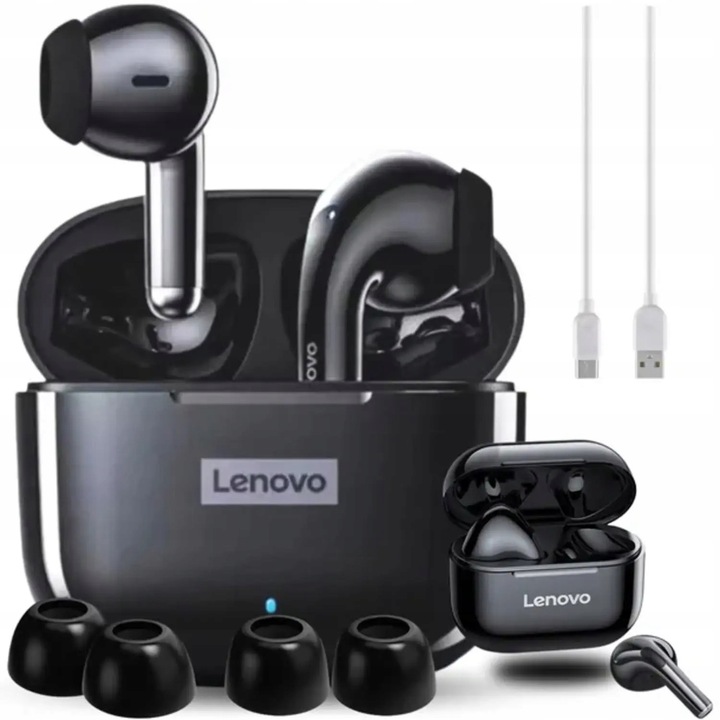 Bezdrátová sluchátka do uší Lenovo LP40 PRO AKCE