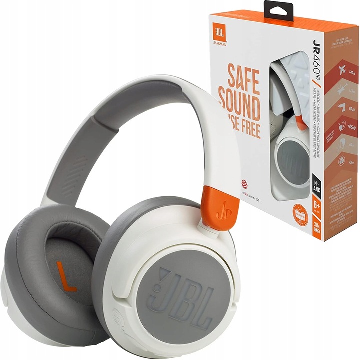 Bezdrátová sluchátka kolem uší JBL JR460NC