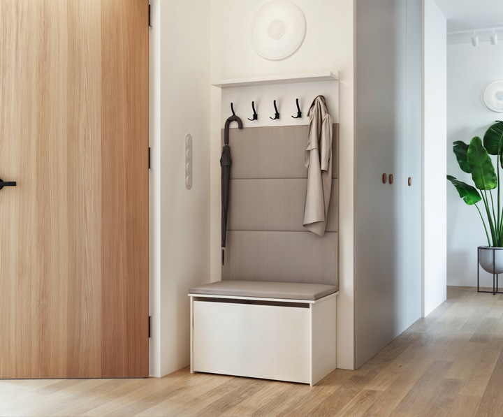 Botník se sedátkem a věšákem ANDY VÝPRODEJ