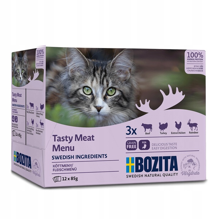 Bozita Kousky v omáčce s masem 12 x 85 g