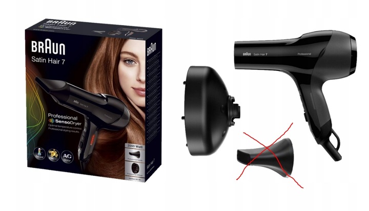BRAUN Vysoušeč vlasů Satin Hair 7 HD785 SLEVA