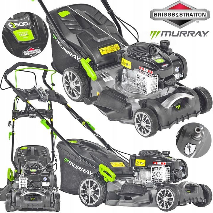 BENZÍNOVÁ SEKAČKA S POHONEM MURRAY 50L 46 cm BRIGGS & Stratton EQ-500