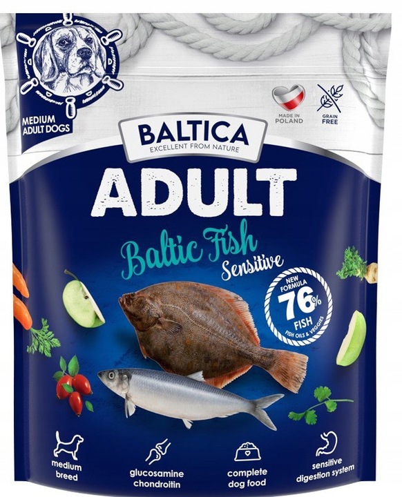 Baltica | Baltic Fish Sensitive | Adult Dog - Baltické ryby M 1 kg