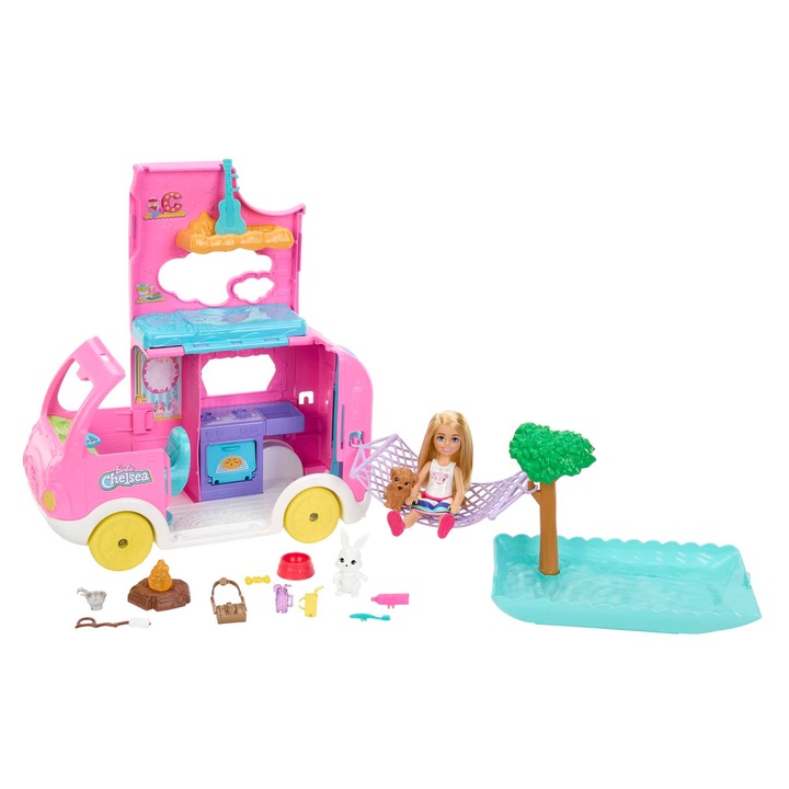 Barbie Chelsea. HNH90 Panenka a její karavan Barbie hračka