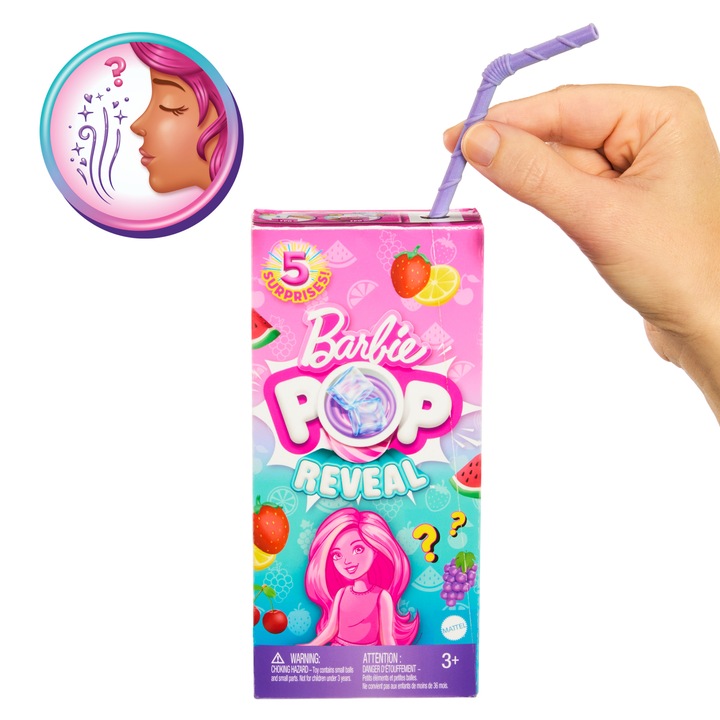 Barbie Pop Reveal Chelsea Panenka Série Ovocný džus Sortiment HRK58
