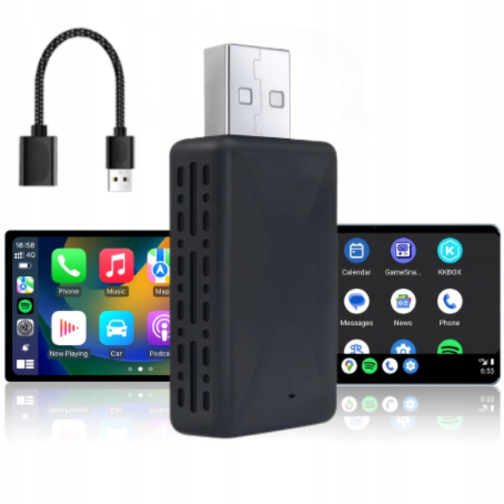 BEZDRÁTOVÝ CARPLAY ADAPTÉR MINI USB PRO ANDROID AUTO IPHONE IOS