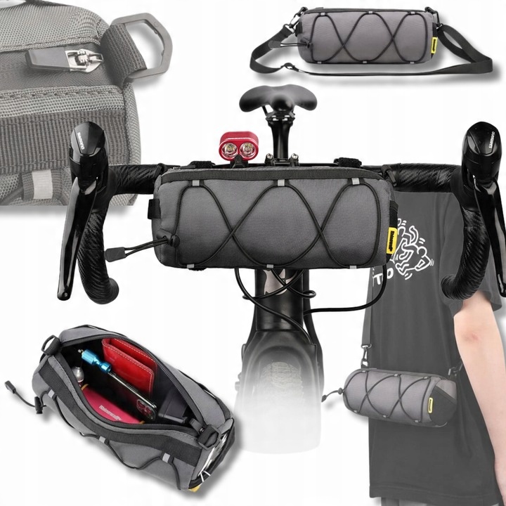 BRAŠNA NA ŘÍDÍTKA CYKLISTICKÁ BRAŠNA LEDVINKA RHINOWALK TAŠKA PŘES RAMENO