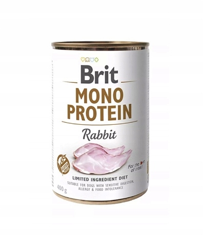 Brit Mono Protein Rabbit Krmivo s králíkem 6x400g