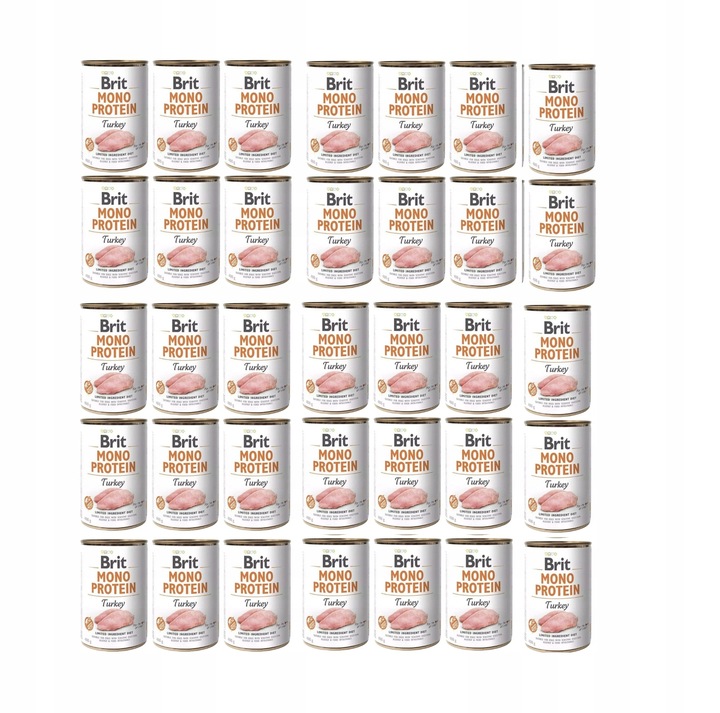 BRIT Mono Protein Turkey monoproteinové krmivo krůta 36x400 g