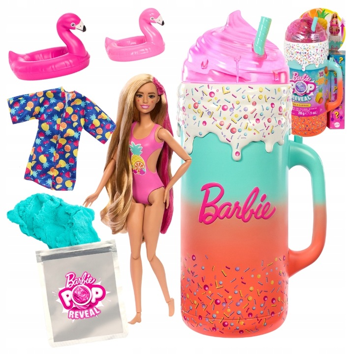BARBIE POP REVEAL PANENKA DÁRKOVÁ SADA S PANENKOU TROPICKÉ SMOOTHIE
