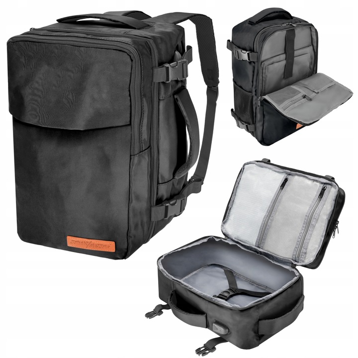 BATOH NA CESTOVNÍ ZAVAZADLO DO LETADLA PŘÍRUČNÍ 40X20X25 PRO RYANAIR CABIN SIZE